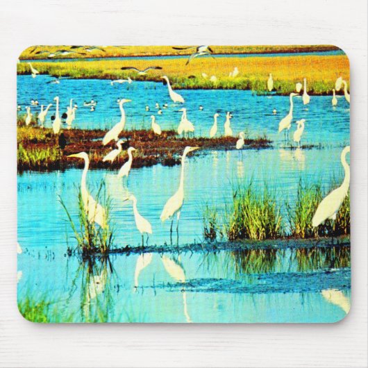 zilverreigers muismat (Voorkant)