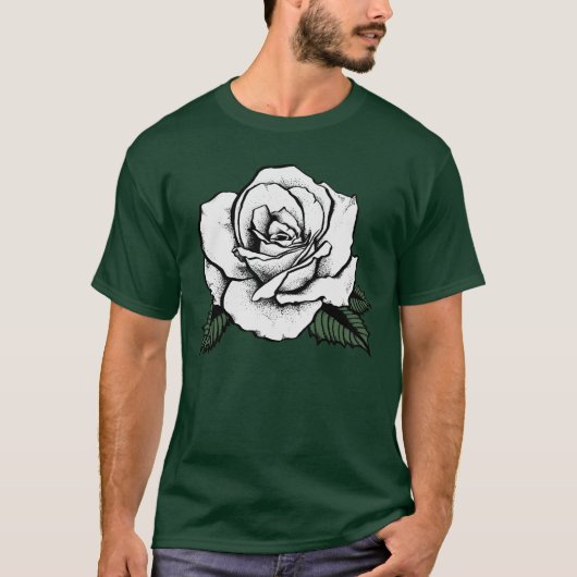 zilverroos t-shirt (Voorkant)