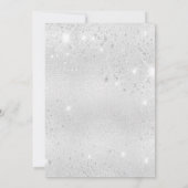 Zilverroze floralen dank u de kaart (Achterkant)