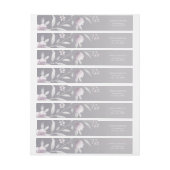 Zilverroze waterverf floral Chinoiserie Weddenscha (Vel)