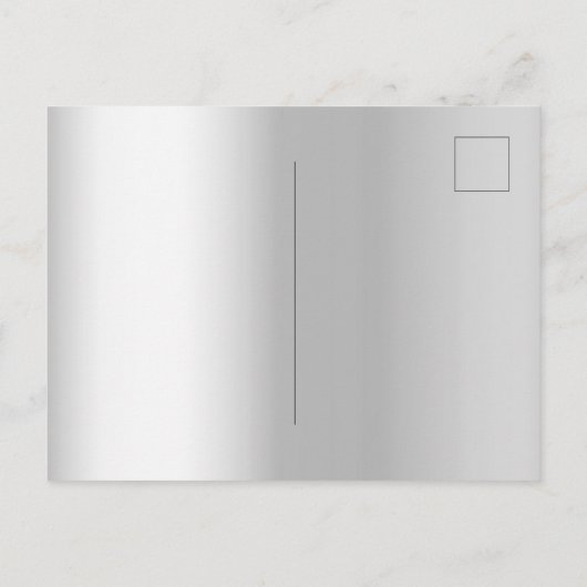 Zilverroze witte floralen elegante bruiloft uitnodiging briefkaart (Achterkant)