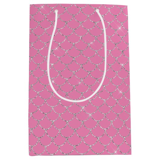 zilverroze zeemeermin medium cadeauzakje (Voorkant)