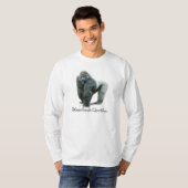 Zilverruggorilla Lange T-shirt (Voorkant volledig)