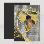 Zilversatin & goudbloem-splendor kaart (Voorkant / Achterkant)