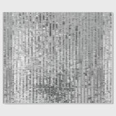 Zilversequenties naadloos patroon cadeaupapier (Vlak)