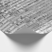 Zilversequenties naadloos patroon cadeaupapier (Hoek)