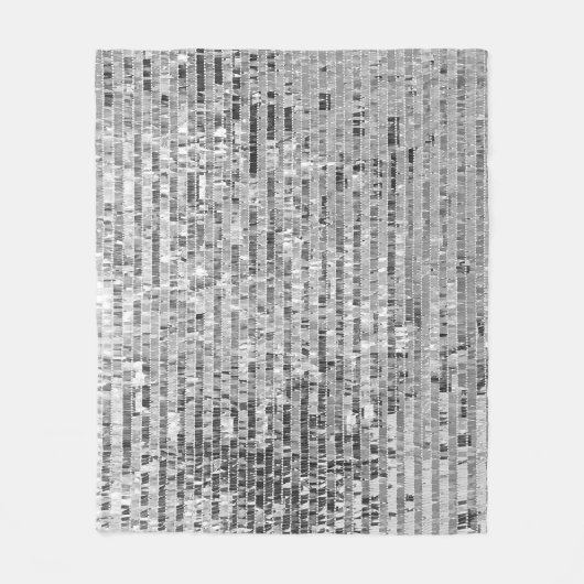 Zilversequenties naadloos patroon fleece deken (Voorkant)