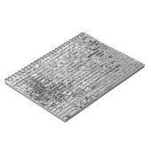 Zilversequenties naadloos patroon notitieboek (Linkerzijde)