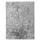 Zilversequenties naadloos patroon notitieboek (Voorkant)