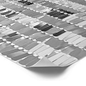 Zilversequenties naadloos patroon poster (Hoek)