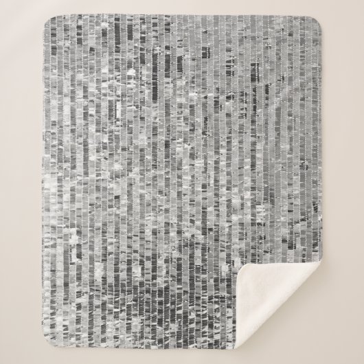 Zilversequenties naadloos patroon sherpa deken (Voorkant)