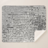 Zilversequenties naadloos patroon sherpa deken (Voorkant (horizontaal))