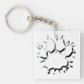 Zilverslinddoektekening Sleutelhanger (voorkant)