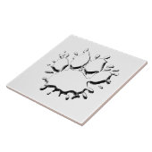 Zilverslinddoektekening Tegeltje (Zijkant)