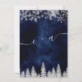 Zilversneeuw voor de jeuk kerstmis met uitzonderin save the date (Achterkant)