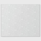  zilversneeuwvlokken cadeaupapier (Vlak)