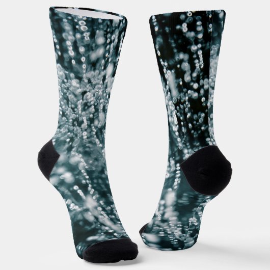 Zilversparingen Bevroren IJsbellen abstract Sokken (Gebogen)