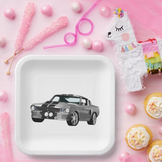 Zilverspieren Papieren Bordje (Feest)