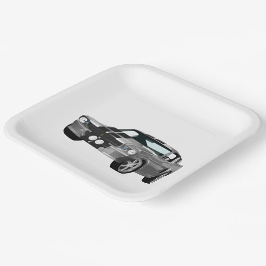 Zilverspieren Papieren Bordje (Gebogen)