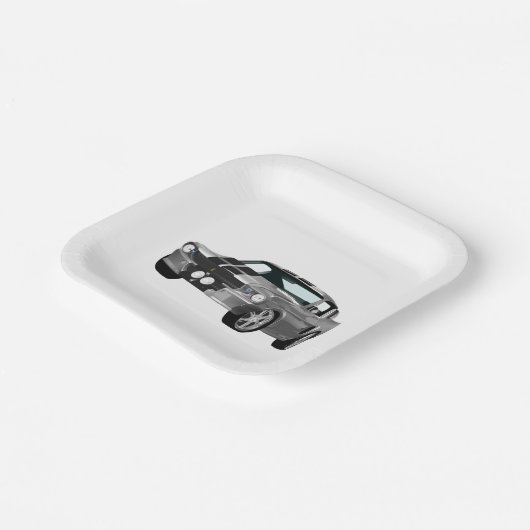 Zilverspieren Papieren Bordje (Gebogen)