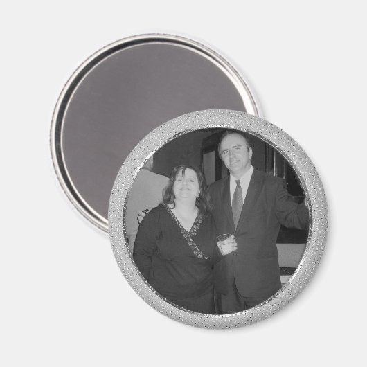 zilverspikkel-lijst magneet (Voorkant / Achterkant)