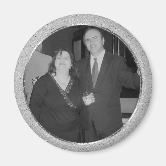 zilverspikkel-lijst magneet (Voorkant)