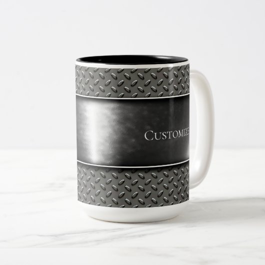 Zilverstaal Mok (Voorkant rechts)