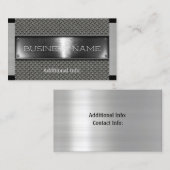 Zilverstaal Visitekaartje (Voorkant / Achterkant)