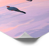 Zilverster Canada Ski Resort Reisposter Poster (Hoek)