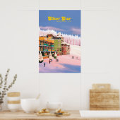 Zilverster Canada Ski Resort Reisposter Poster (Keuken)