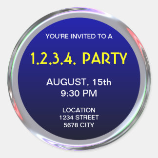 Zilversticker voor tekst, logo of afbeelding ronde sticker