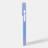Zilverstof en blauwe telefoonhoesje Case-Mate iPhone case (Achterkant / Links)