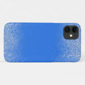Zilverstof en blauwe telefoonhoesje Case-Mate iPhone case (Achterkant (horizontaal))