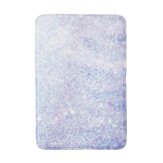 Zilvertextuur Glitter Badmat (Voorkant Verticaal)