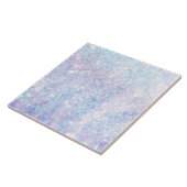 Zilvertextuur Glitter Tegeltje (Zijkant)