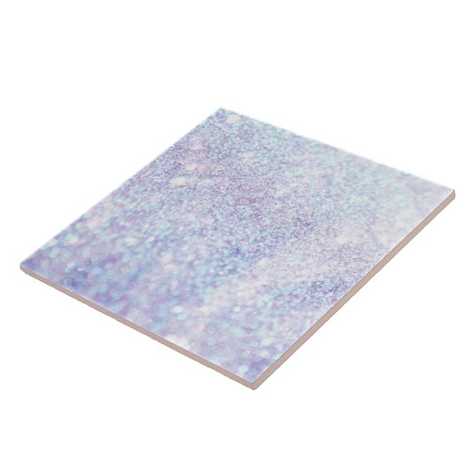 Zilvertextuur Glitter Tegeltje (Zijkant)