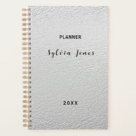 Zilvertextuur Planner
