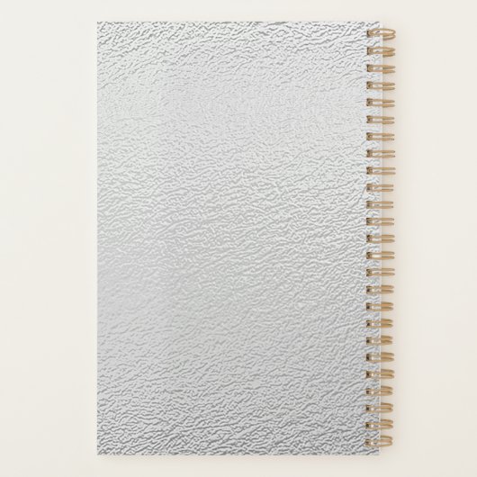 Zilvertextuur Planner (Achterkant)