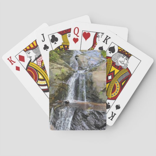 Zilverval waterval pokerkaarten (Achterkant)