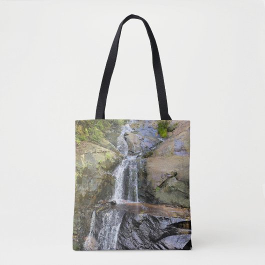 Zilvervallei Waterval Sereniteit Tote Bag (Voorkant)