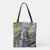 Zilvervallei Waterval Sereniteit Tote Bag (Achterkant)