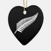Zilvervaren vlag (NZ) Keramisch Ornament (Links)