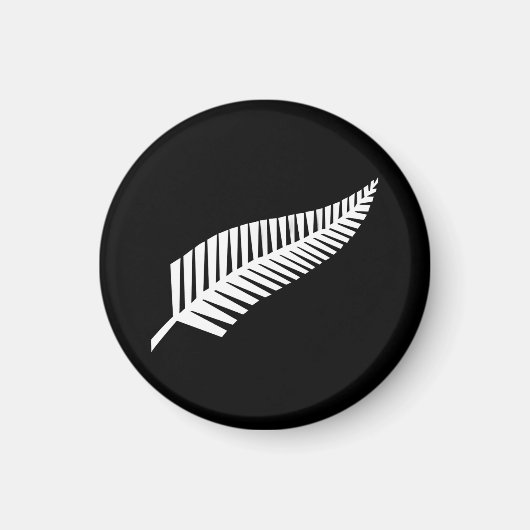 Zilvervaren vlag (NZ) Magneet (Voorkant)
