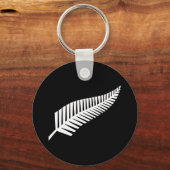 Zilvervaren vlag (NZ) Sleutelhanger (Voorkant)