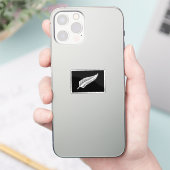 Zilvervaren vlag (NZ) Sticker (Telefoon)