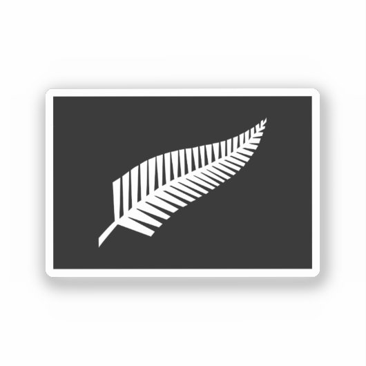 Zilvervaren vlag (NZ) Sticker (Voorkant)