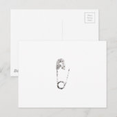 zilverveiligheidspinnen briefkaart (Voorkant / Achterkant)