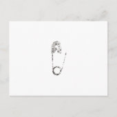 zilverveiligheidspinnen briefkaart (Voorkant)