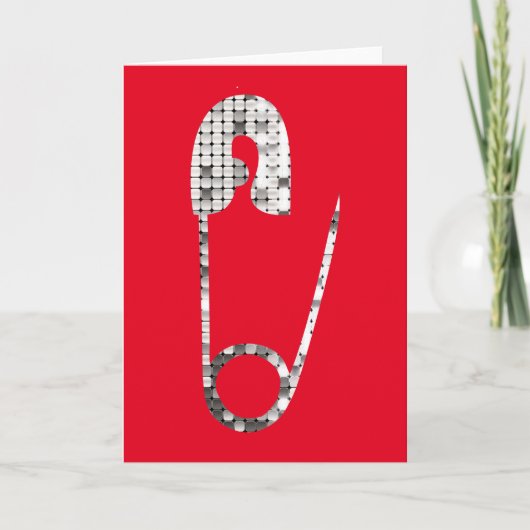 zilverveiligheidspinnen kaart (Voorkant)