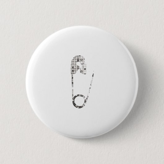 zilverveiligheidspinnen ronde button 5,7 cm (Voorkant)